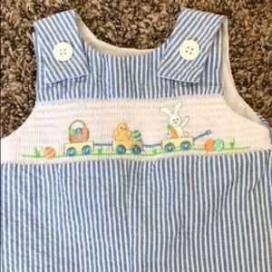 Boys Bunny Shorts Romper 3m
